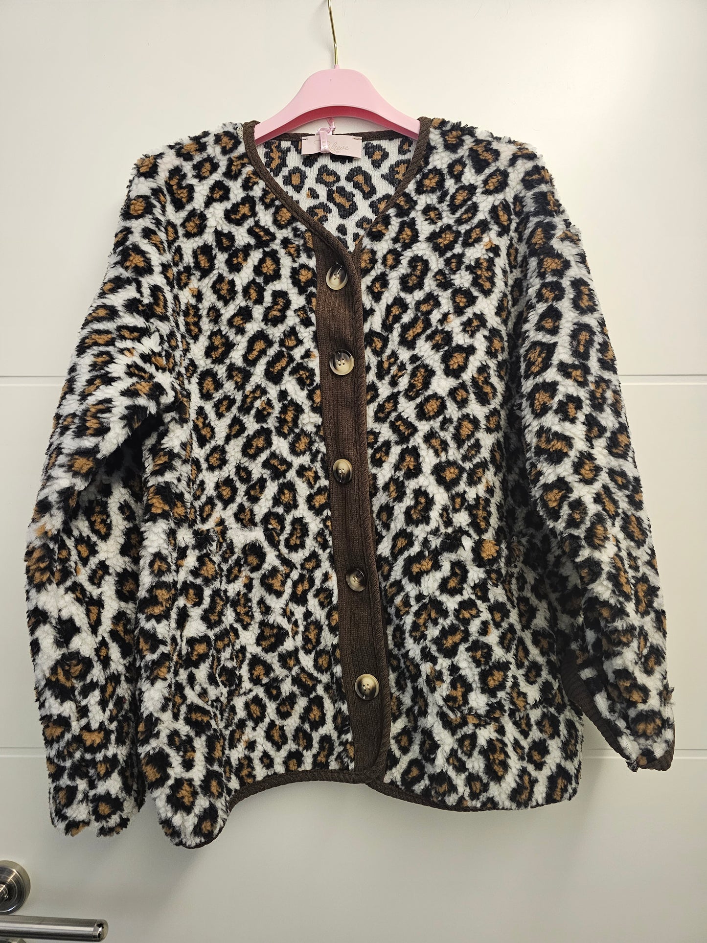 Teddy Jacke Leo creme/braun