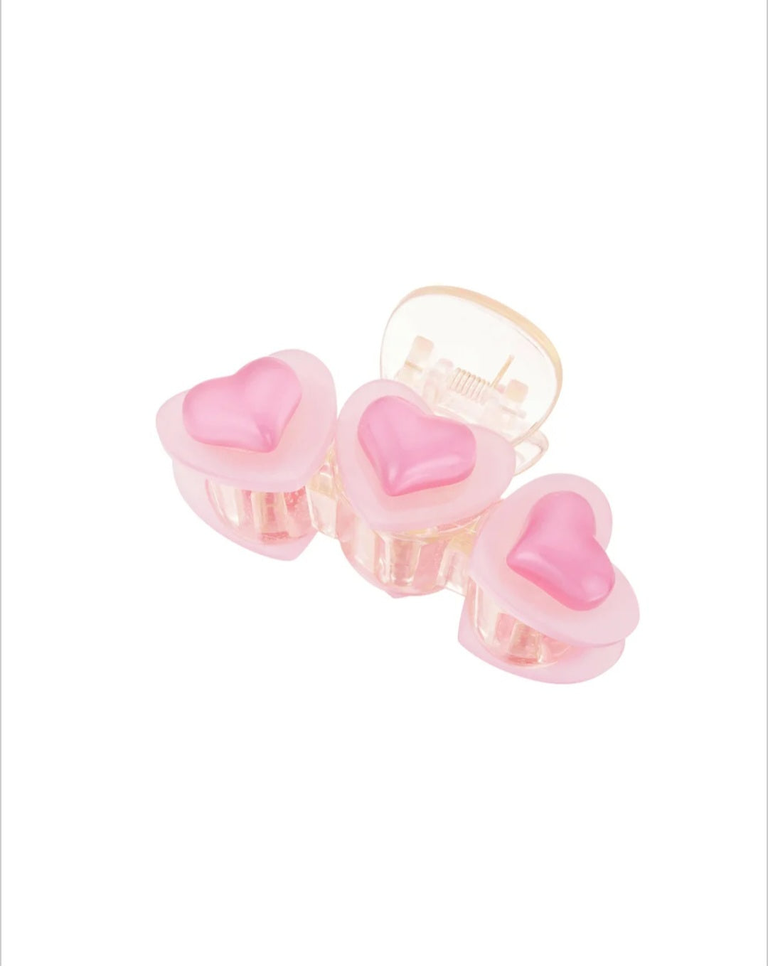 Haarspange rosa Herzen Trio