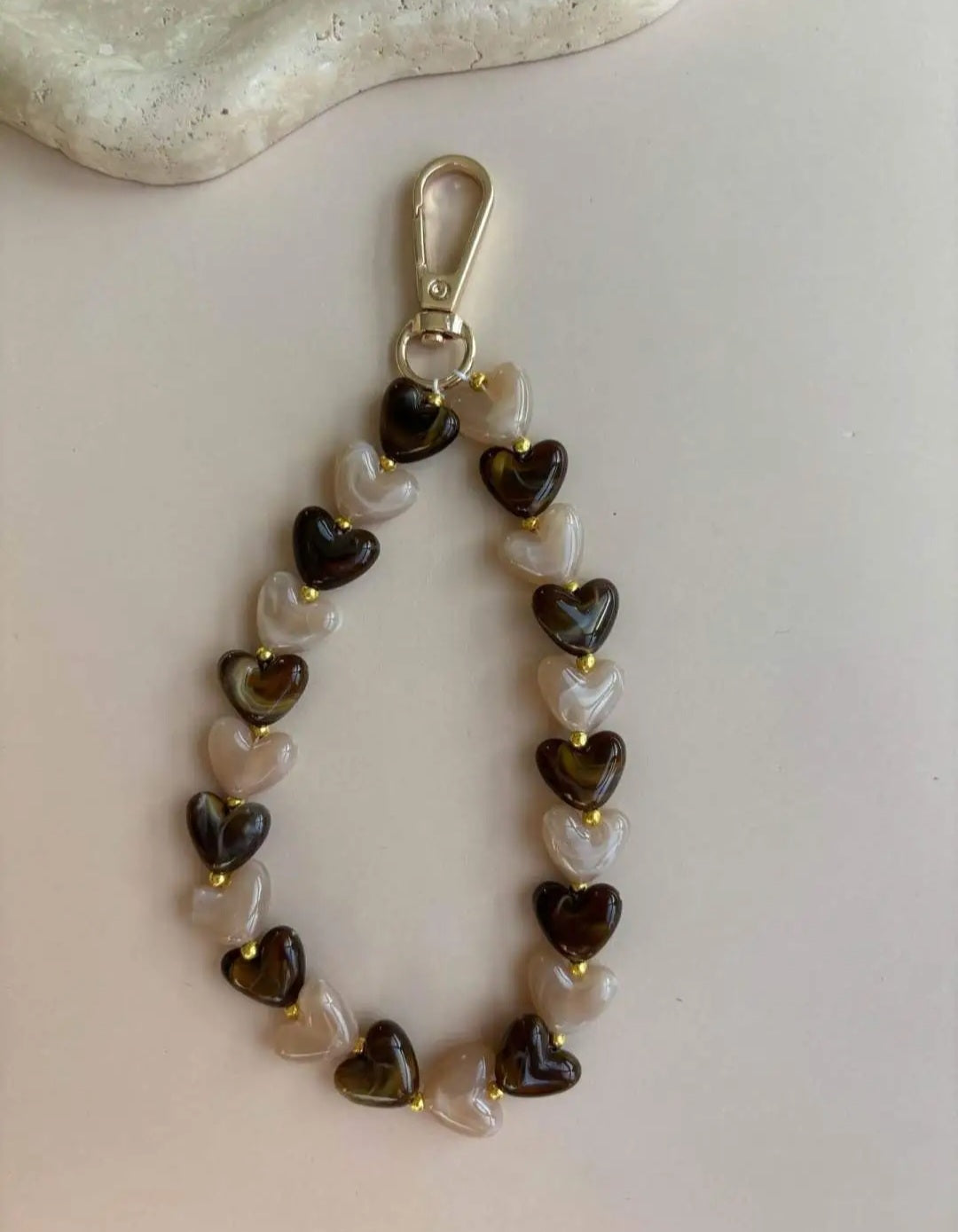 Anhänger brown Hearts