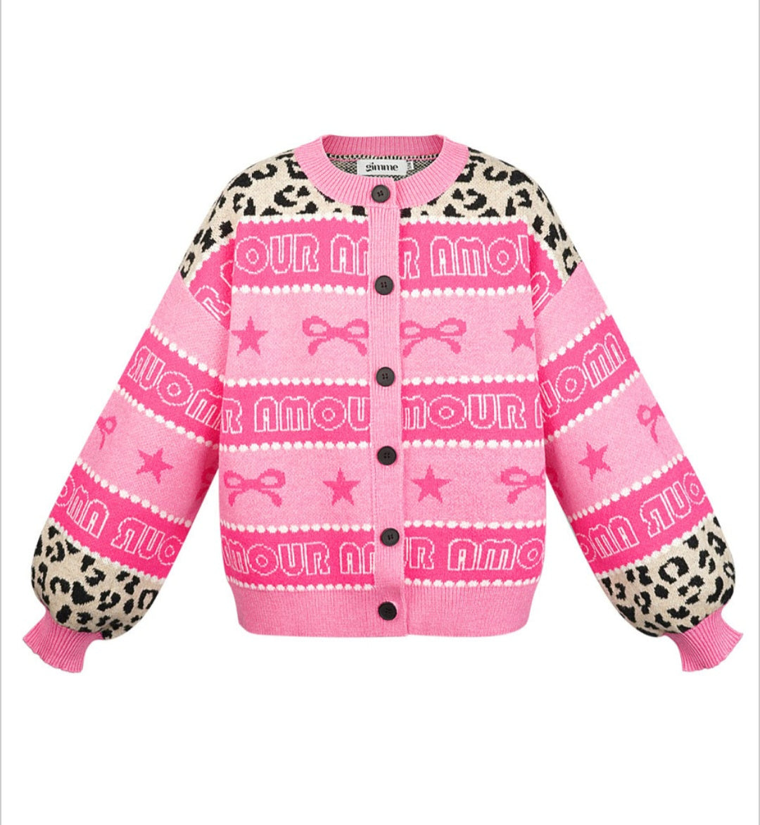 Cardigan Amour Pink
