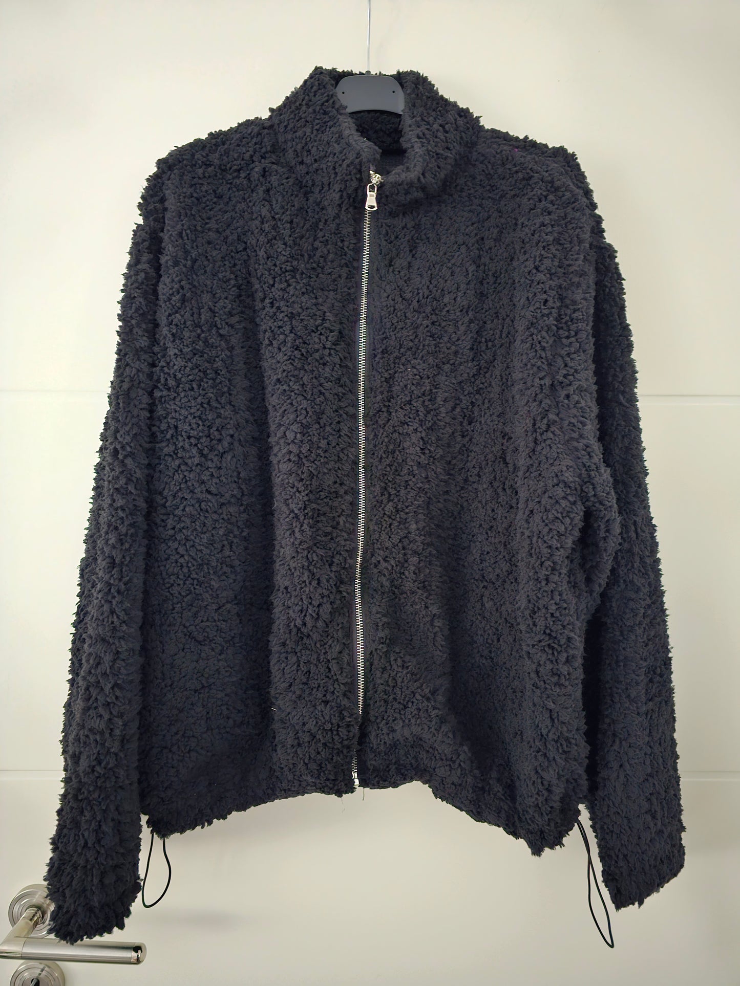 Teddy-Jacke Fina schwarz