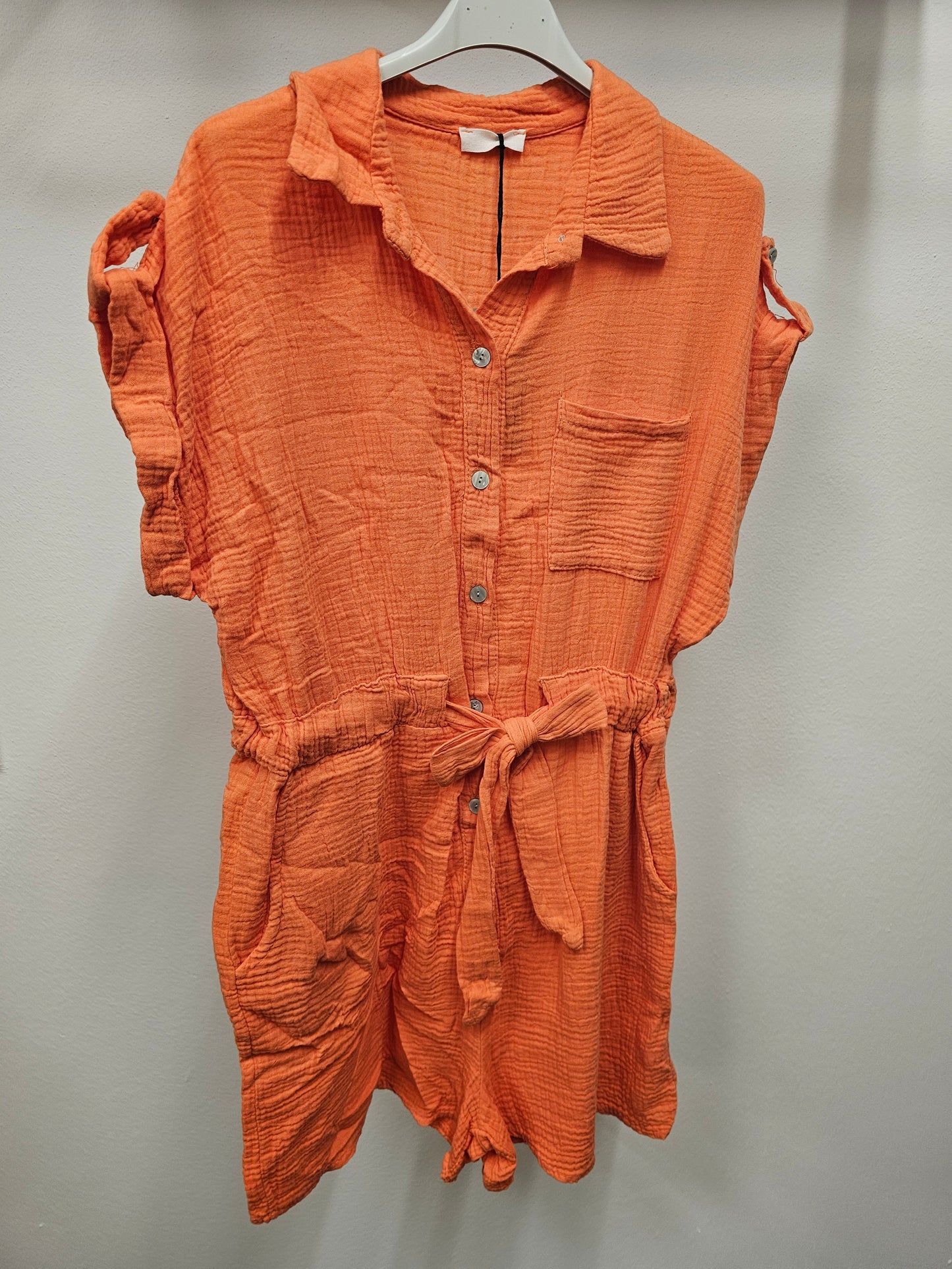 Musselin Jumpsuit Orange