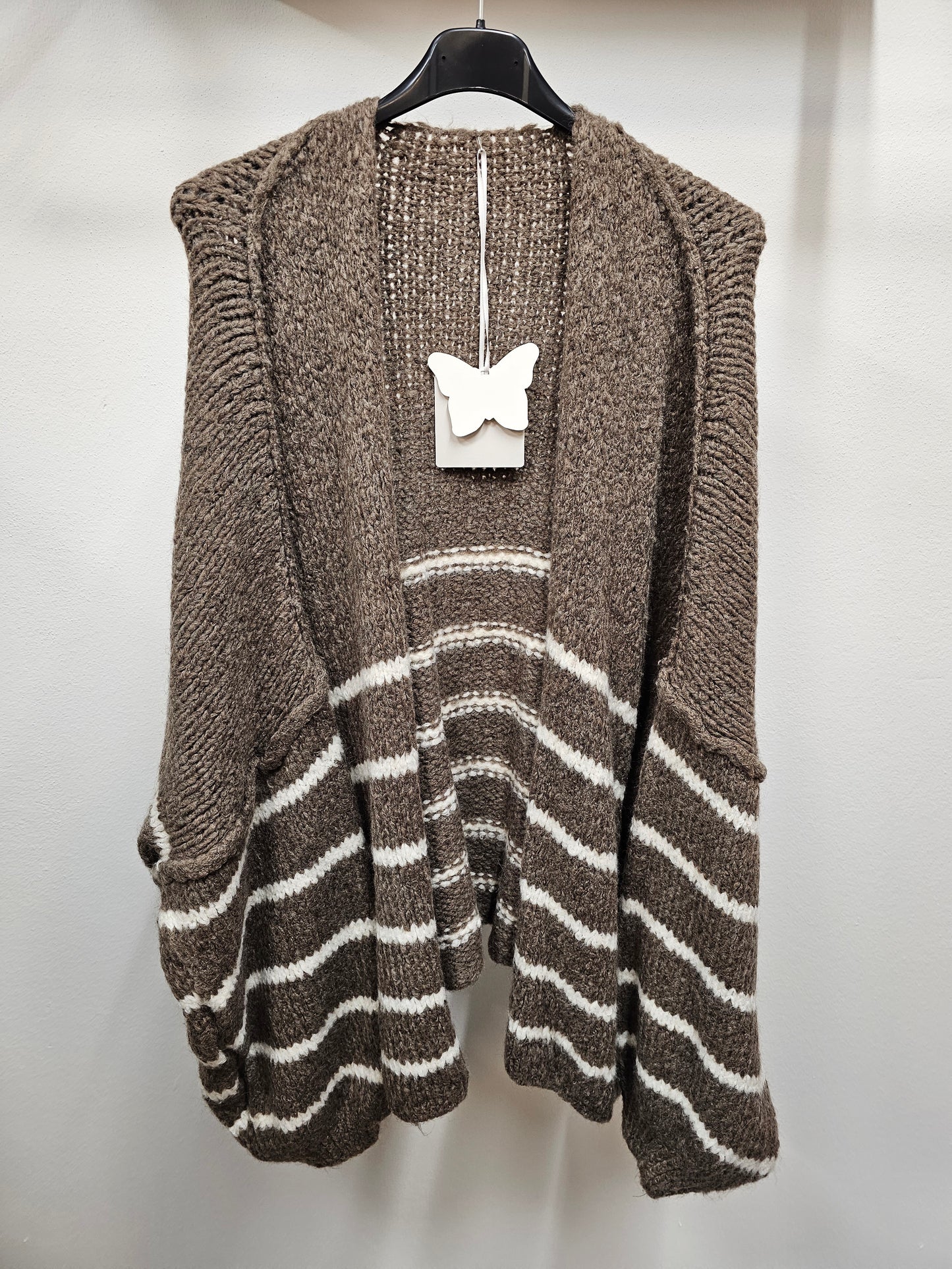 Strickjacke Nane taupe