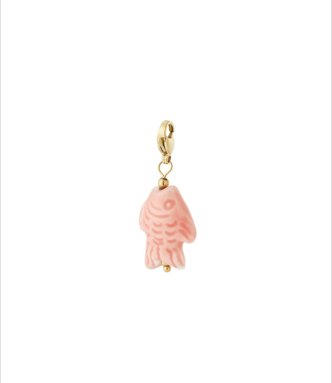 Charm Fisch dunkelrosa