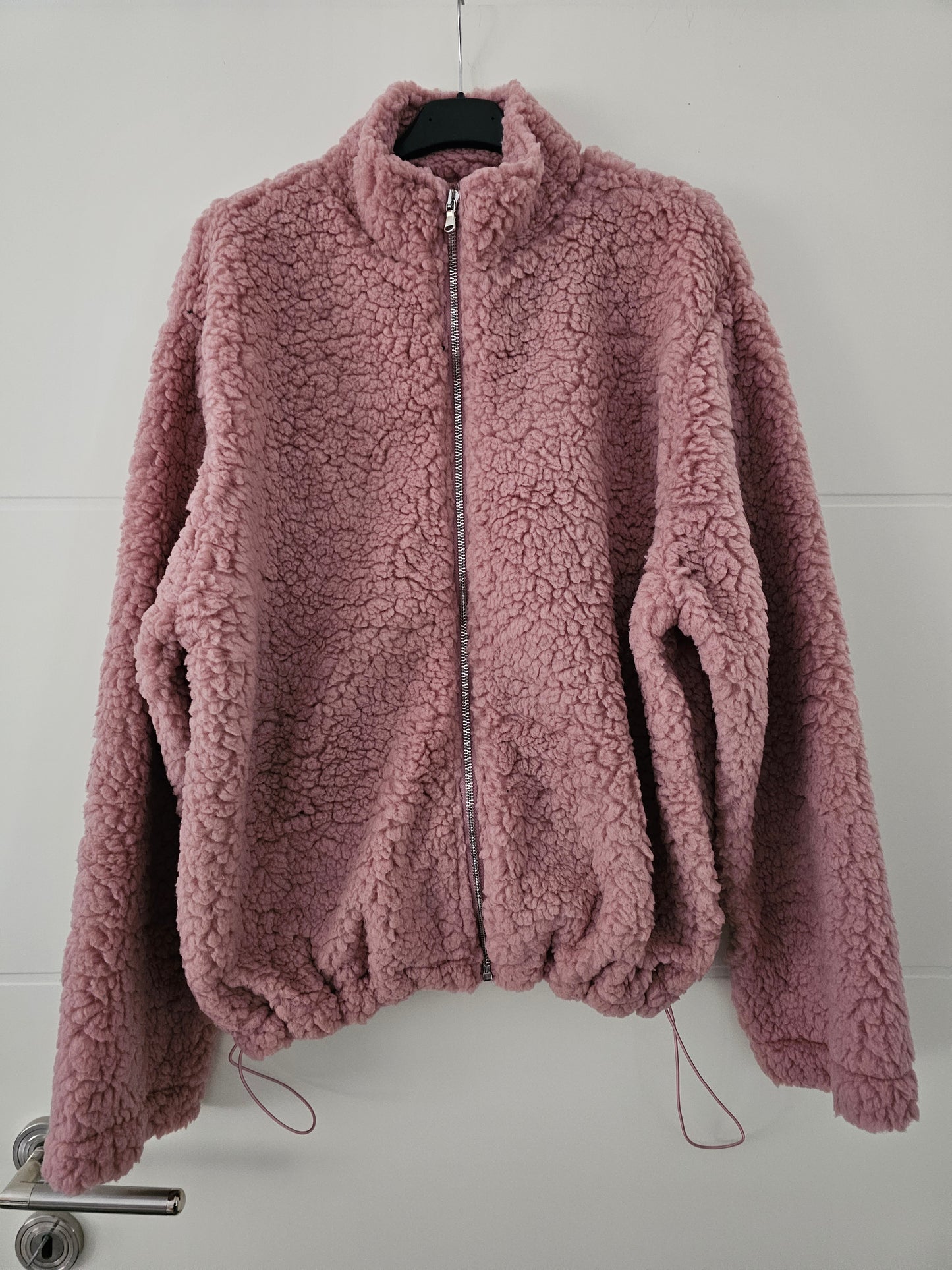 Teddy-Jacke Fina beige rosa