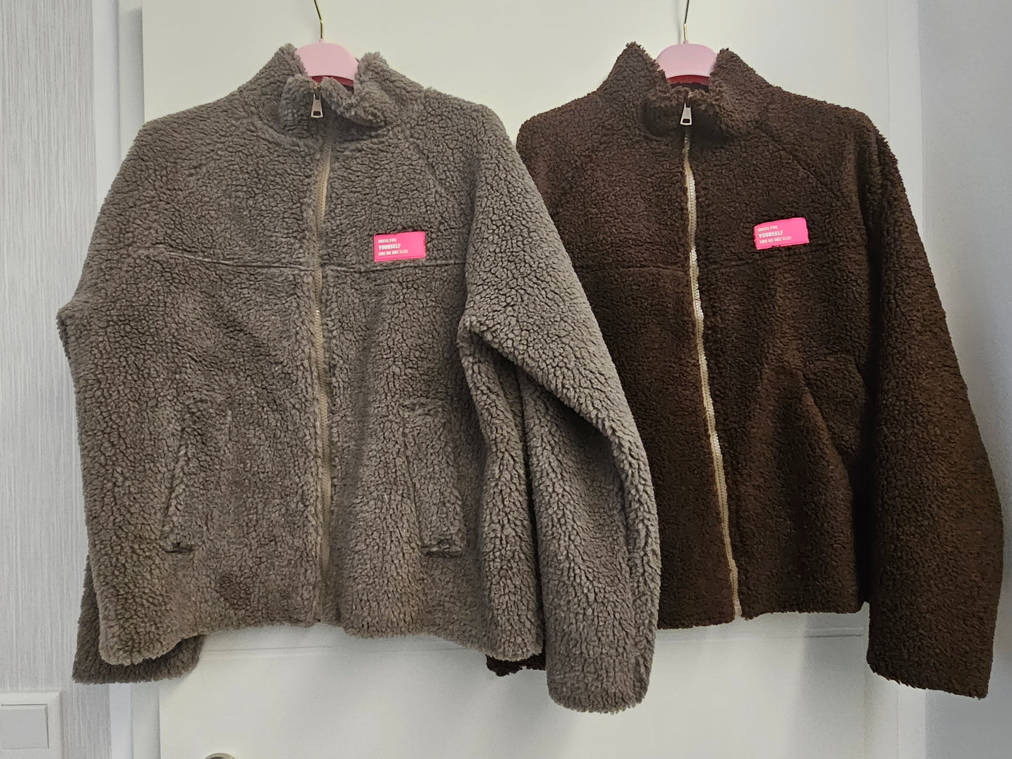 Kuschelige Teddyjacke versch. Farben Patch&Zip