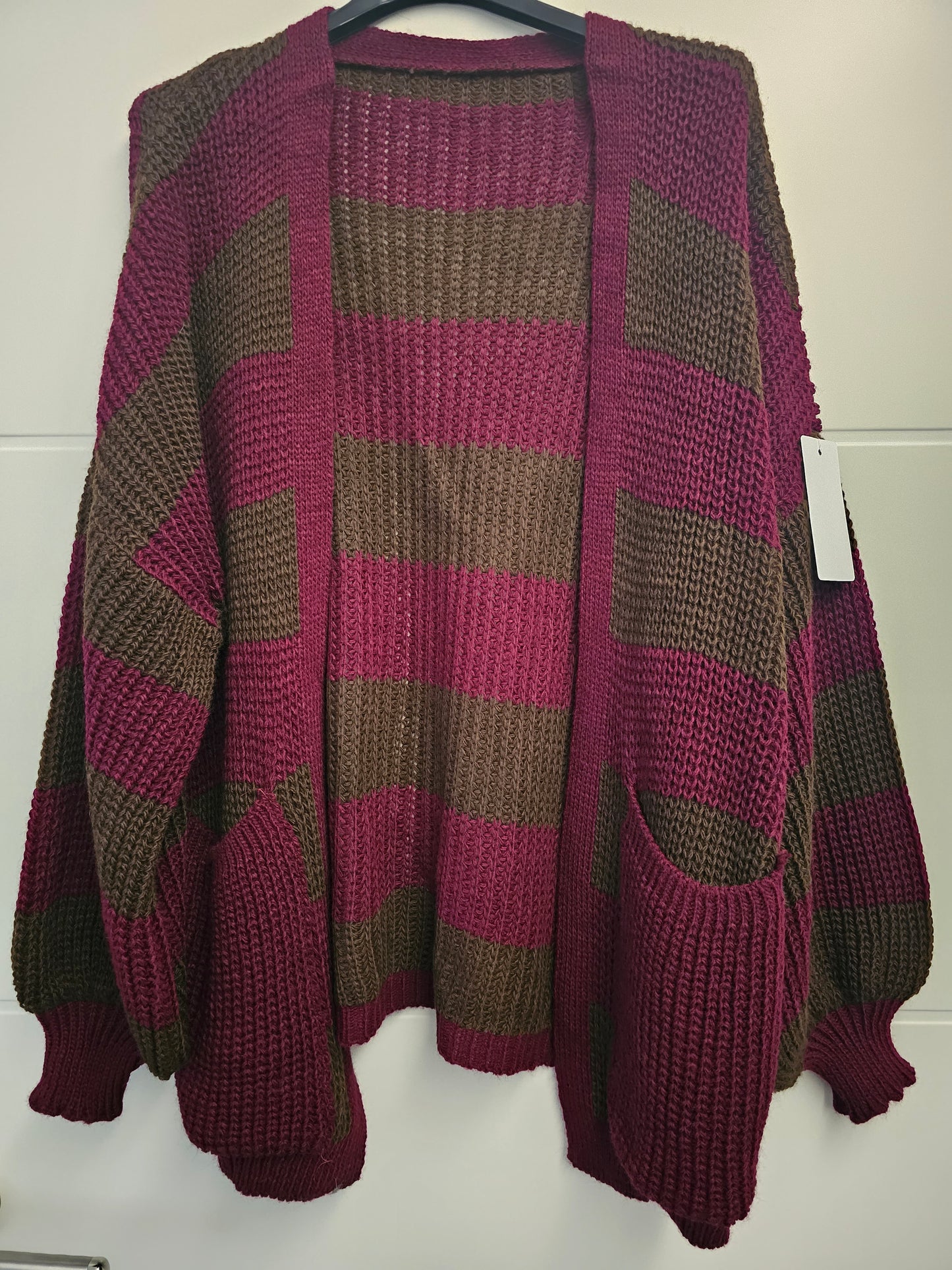 Strickjacke Mia bordeaux