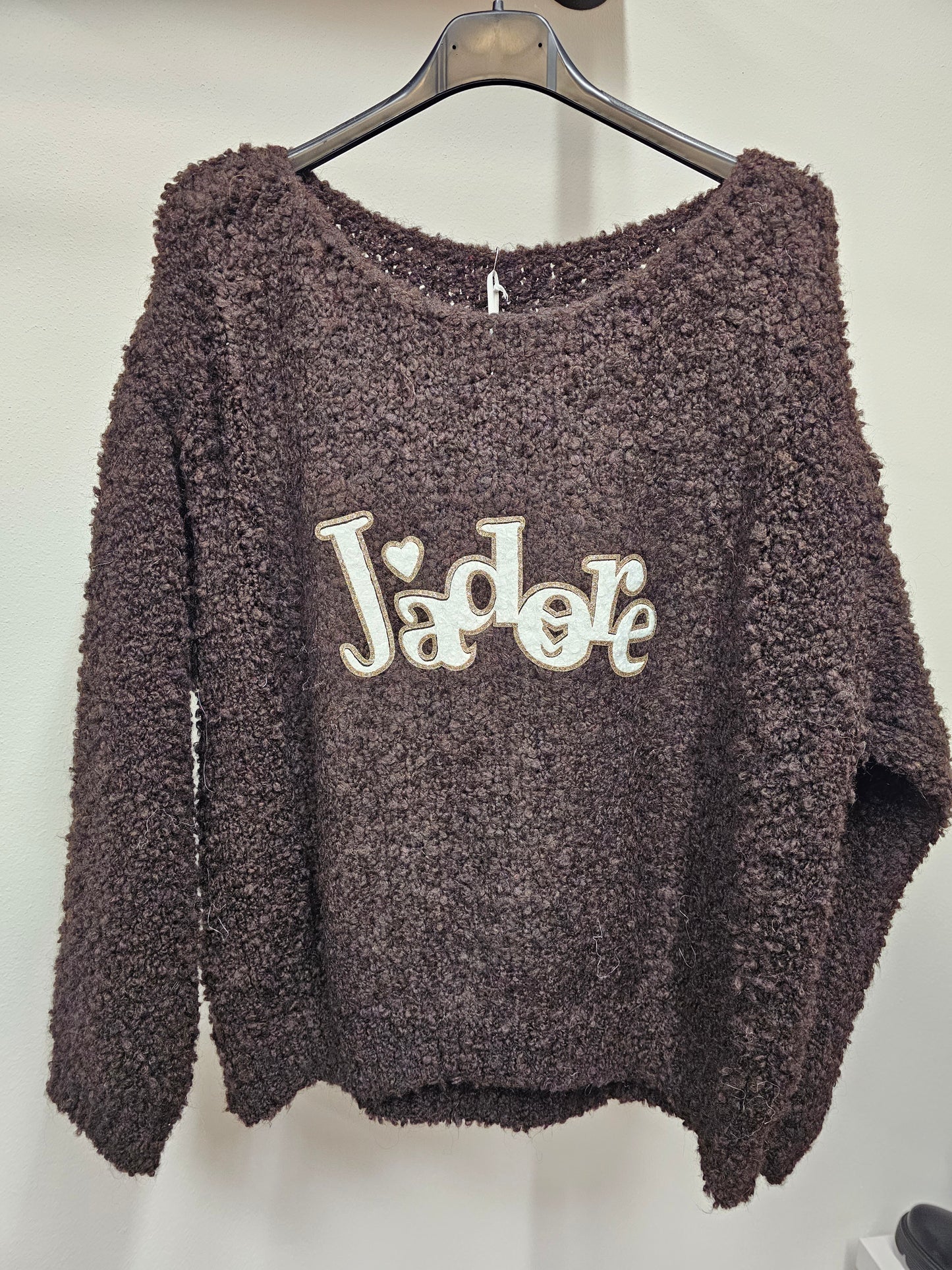 Bouclé Pullover Jadore versch. Farben