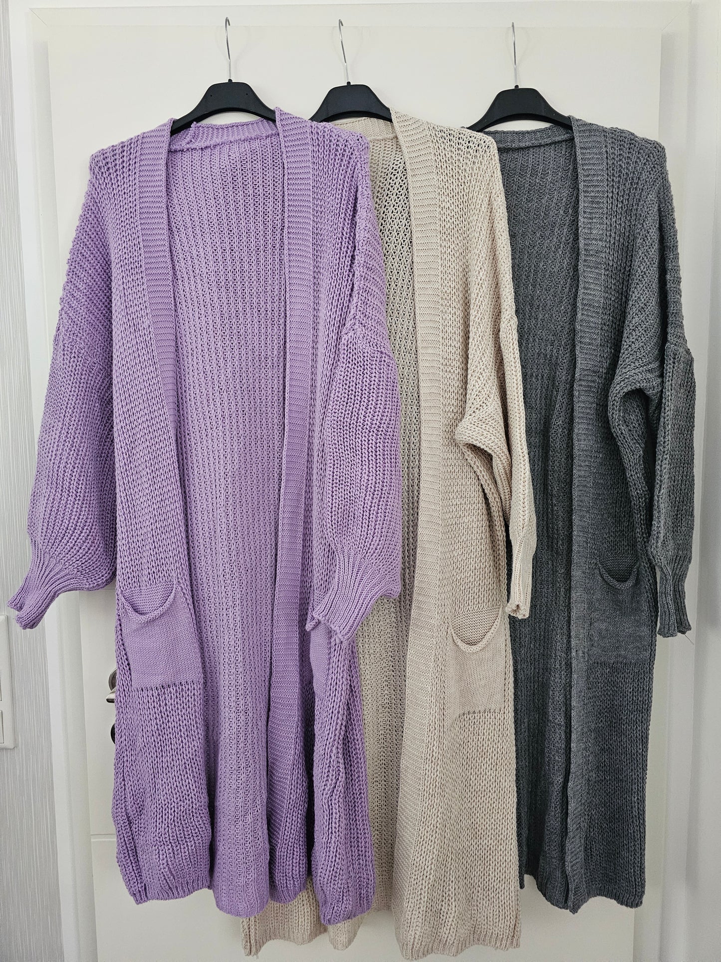 Cardigan Lang versch. Farben
