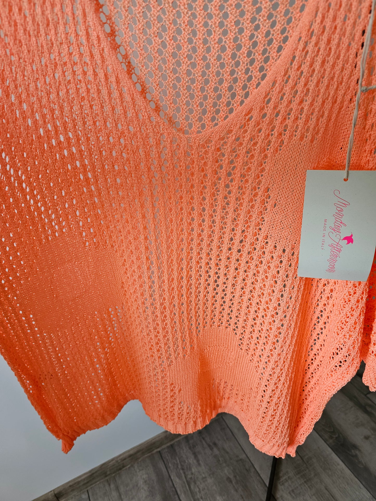 Strickpullover Loch Blume