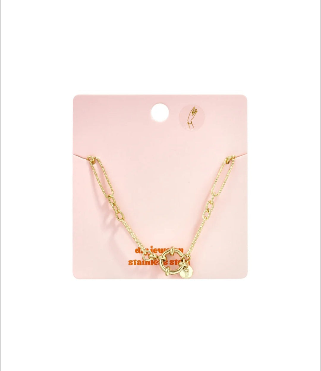 Charm Armband mit Frontverschluss und Gliedern in verschiedenen Formen