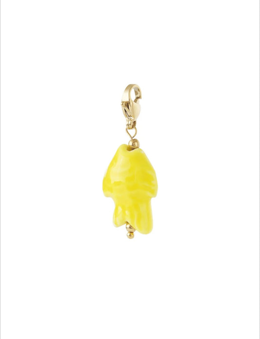 Charm Fisch gelb