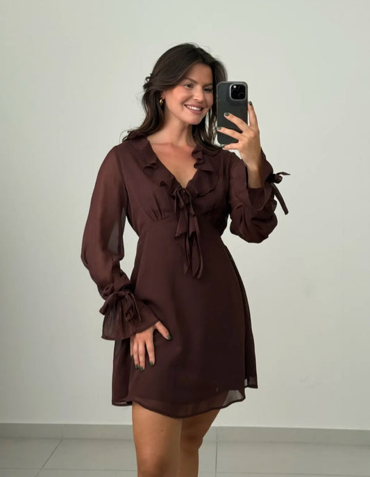 Kleid Estelle braun