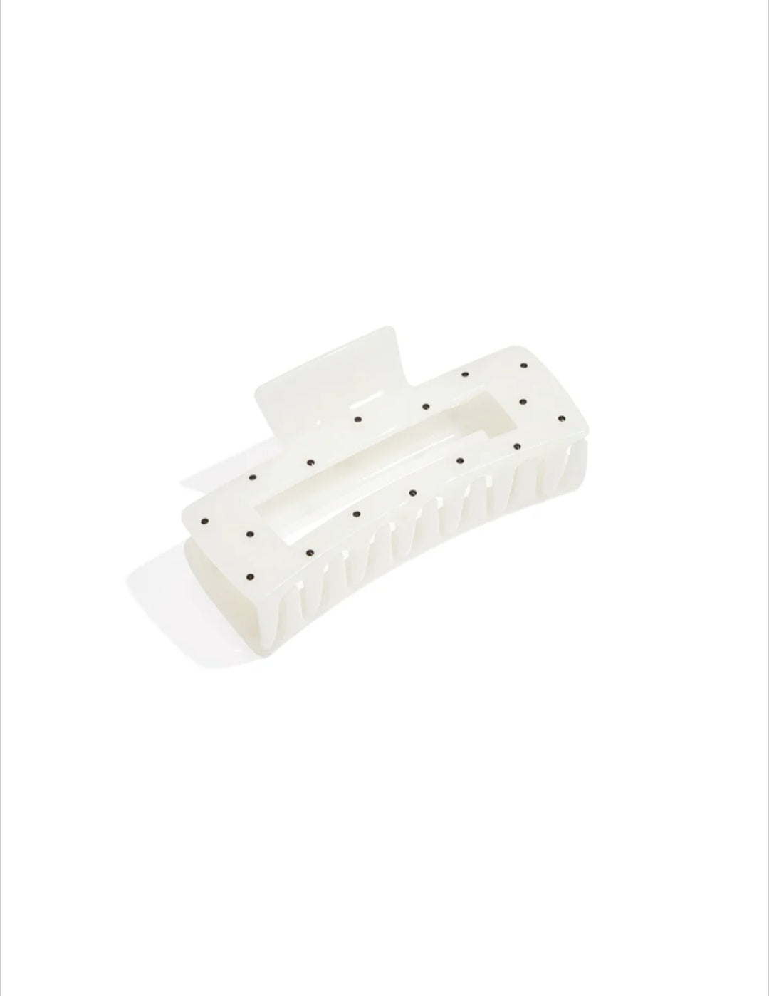 Haarspange Polka Dots Weiß