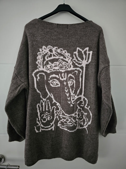 Pullover Ganesha  taupe