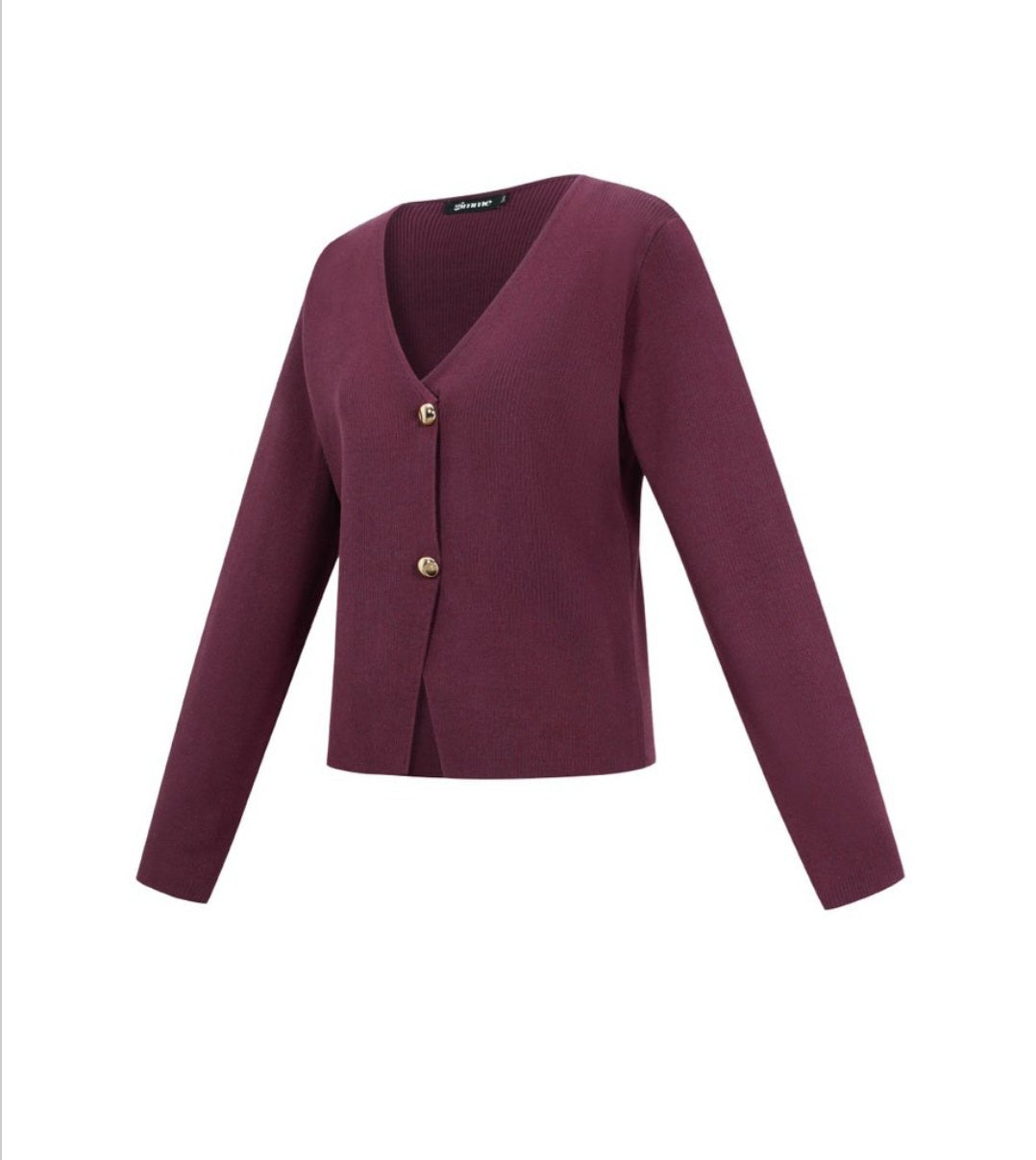 Casual Cardigan Lou Crimson