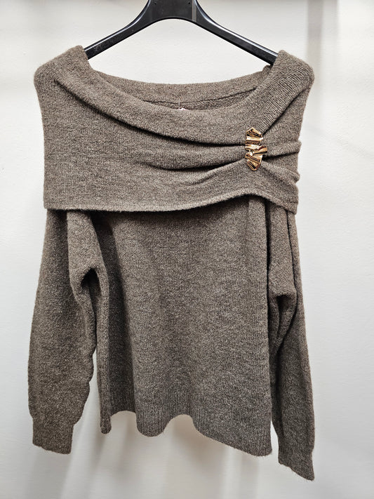 Pullover Carmen taupe