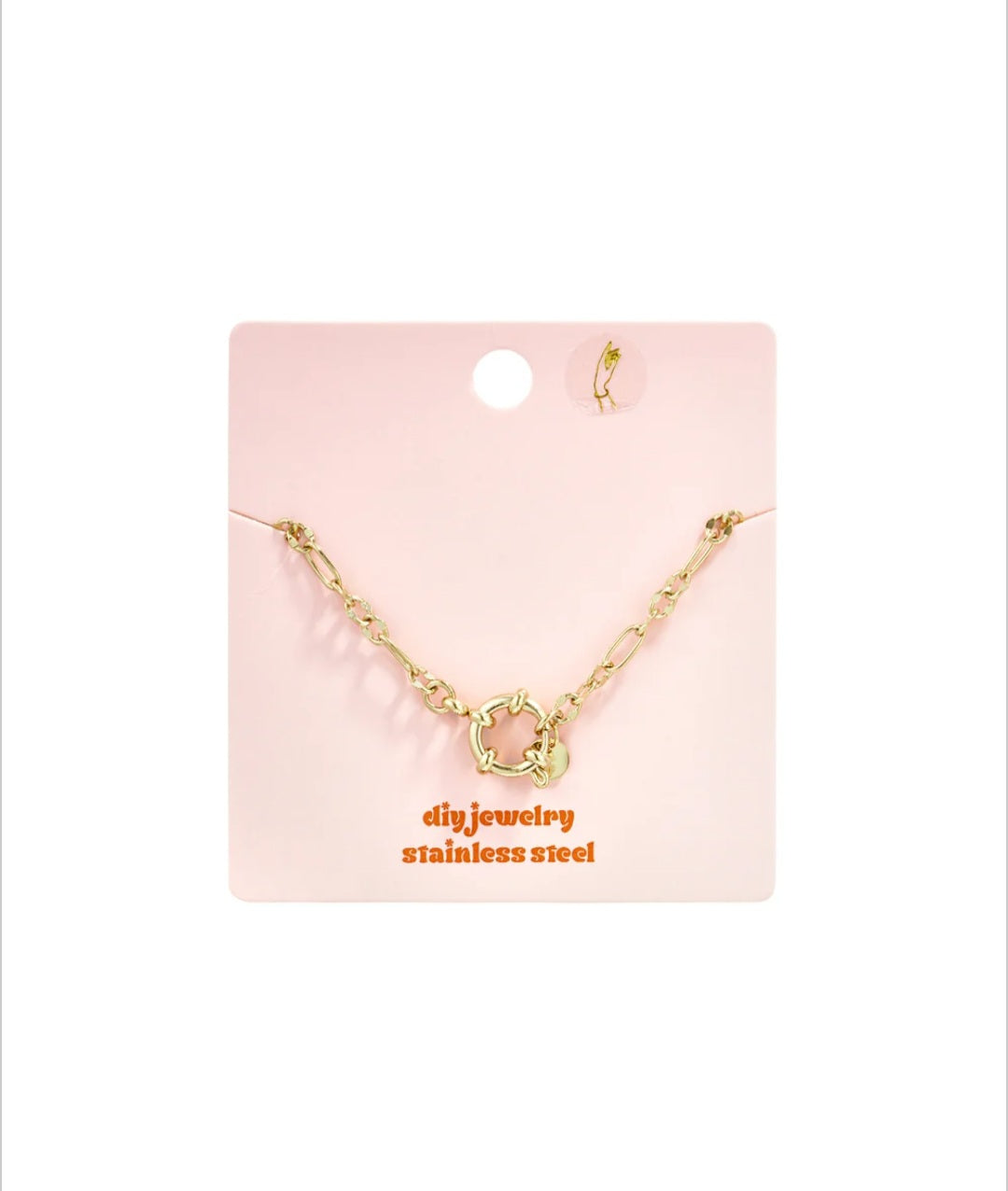 Charm Armband mit Frontverschluss und unterschiedlich langen Gliedern