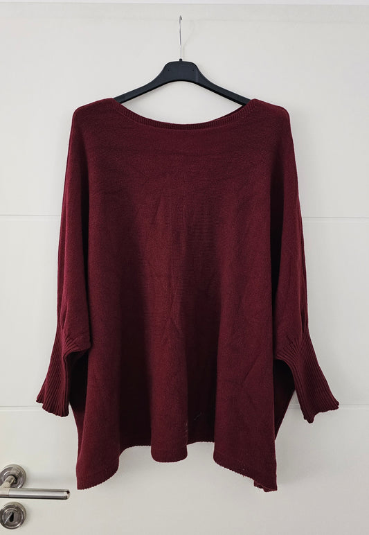 Oversize Pullover Bordeaux