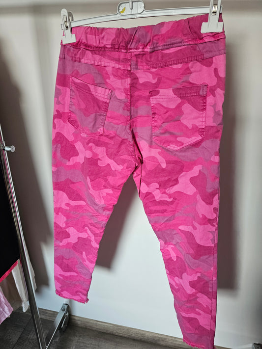 Zauberhose Camouflage pink