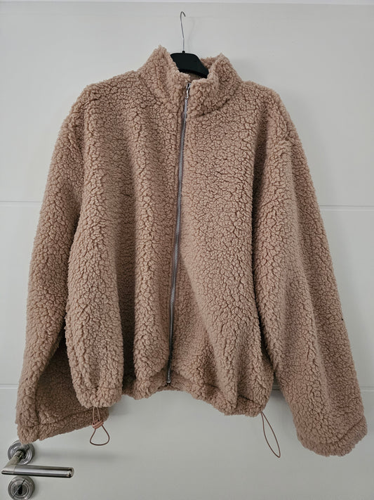 Teddy-Jacke Fina beige
