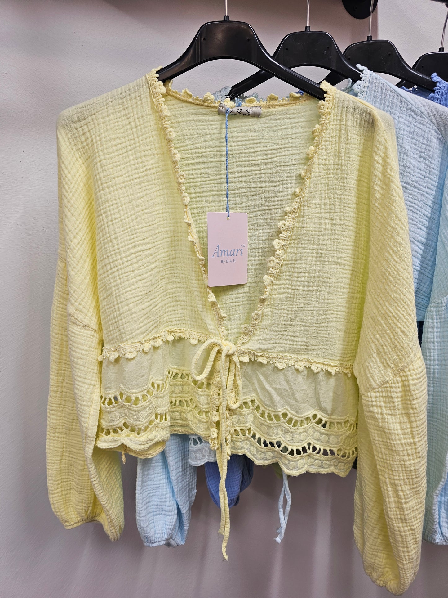 Musselinbluse Merle versch. Farben