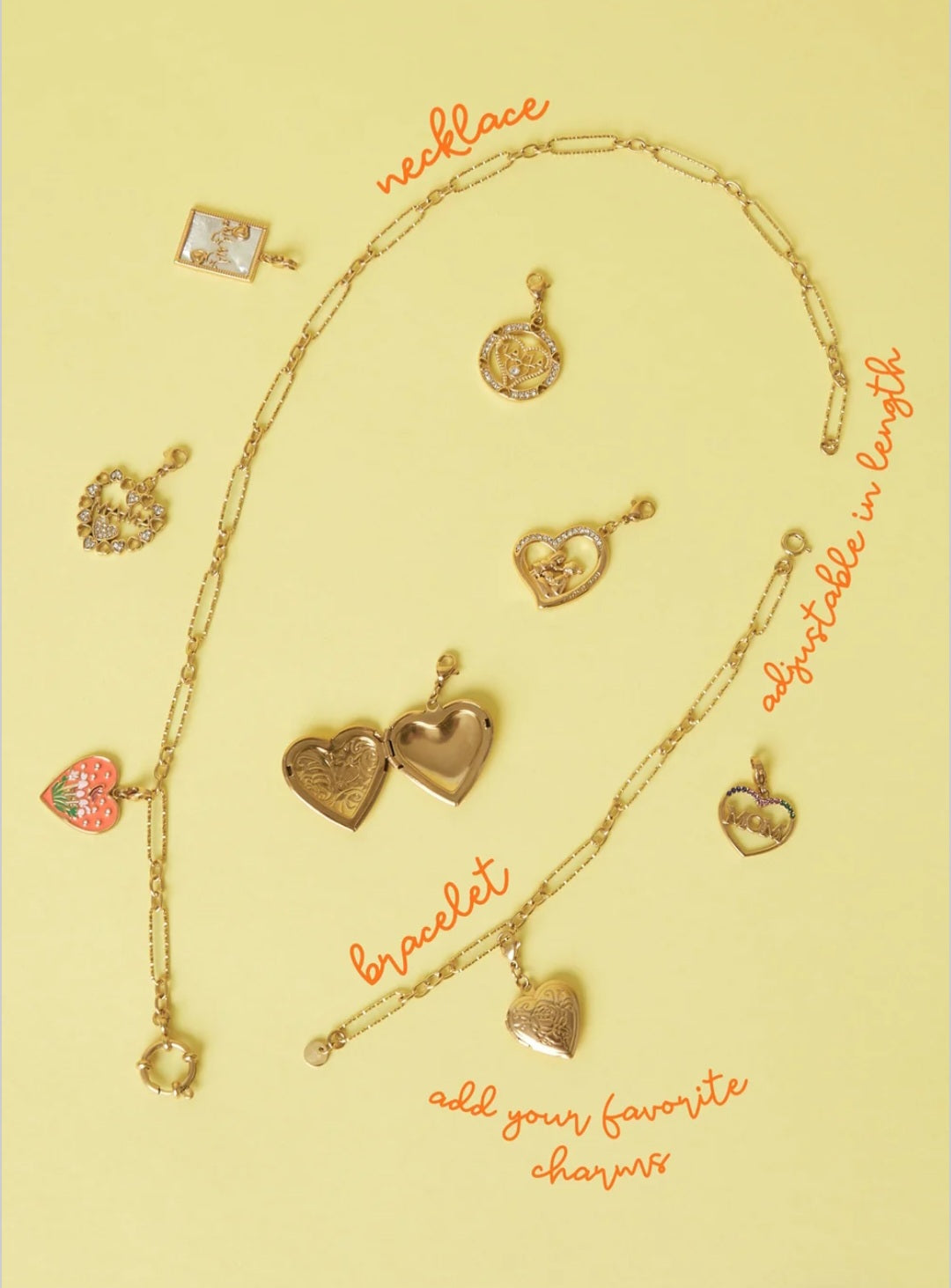 Abnehmbare 2-in-1-Halskette und -Armband