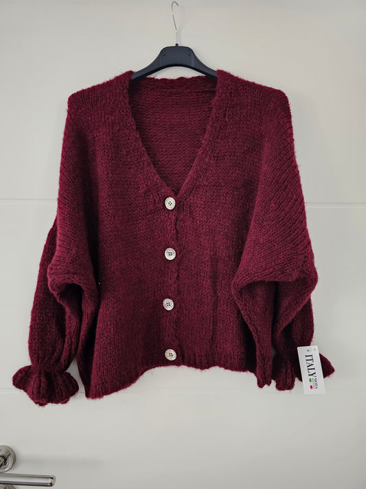 Cardigan Solea bordeaux