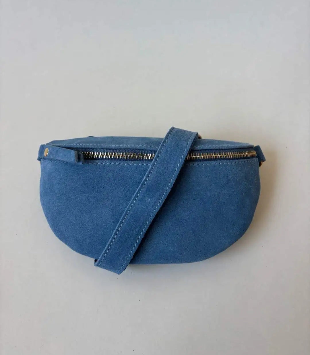 Wildleder Bauchtasche Blau