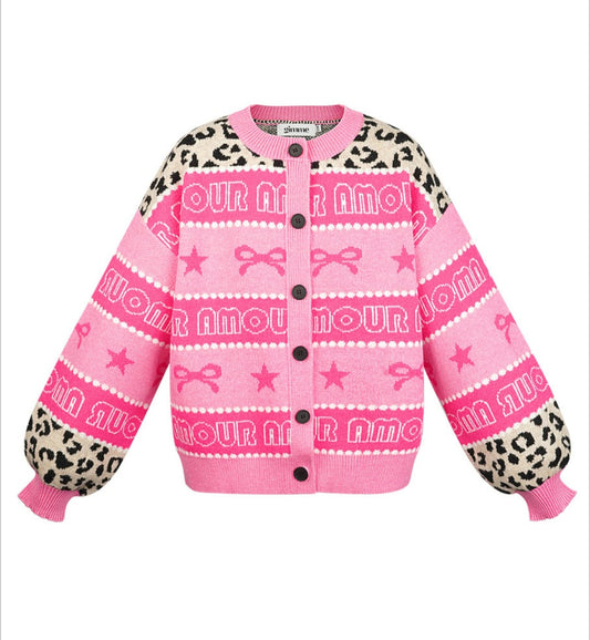 Cardigan Amour Pink