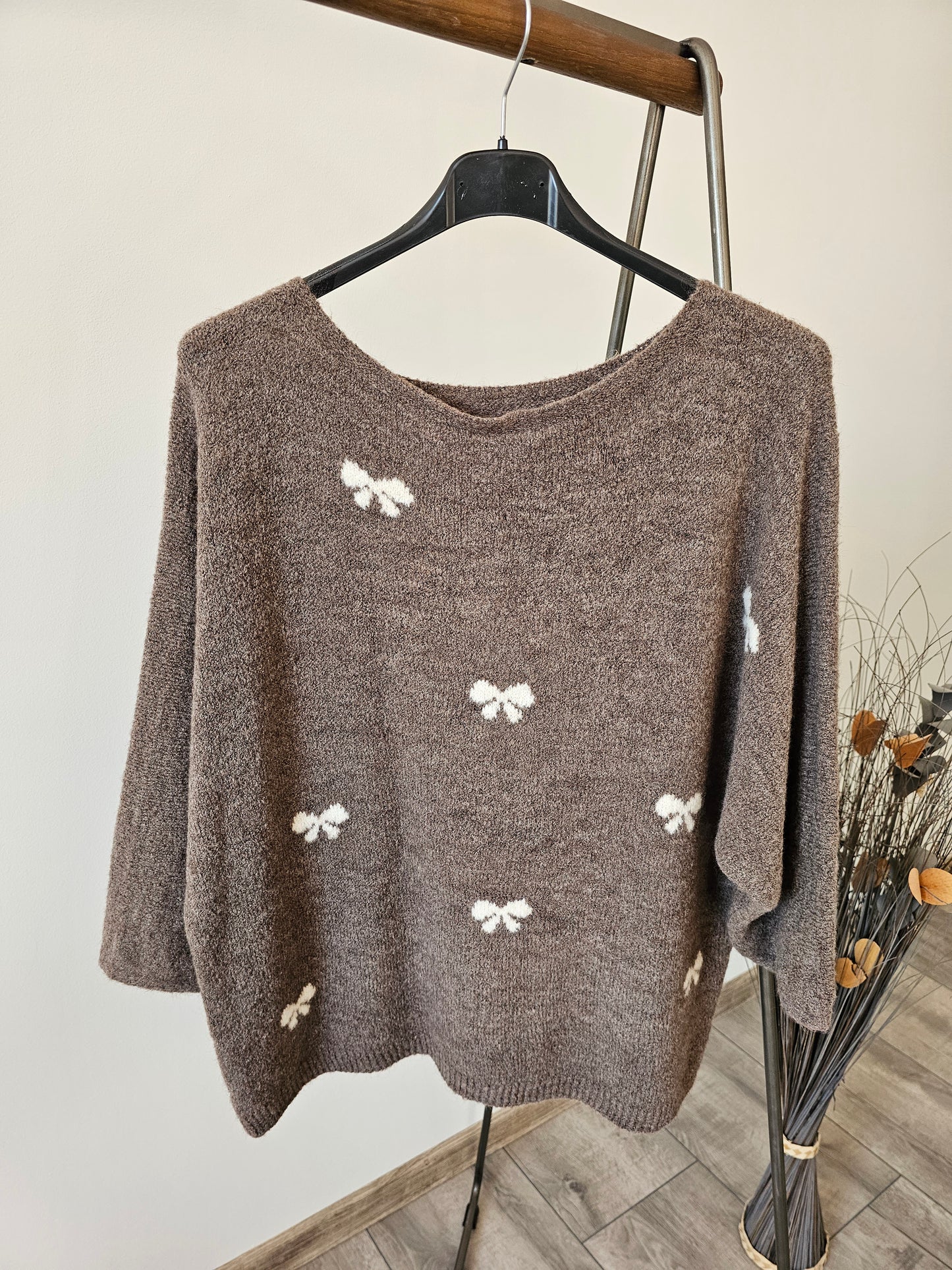 Strickpullover mit Schleifen-Muster Sabrina