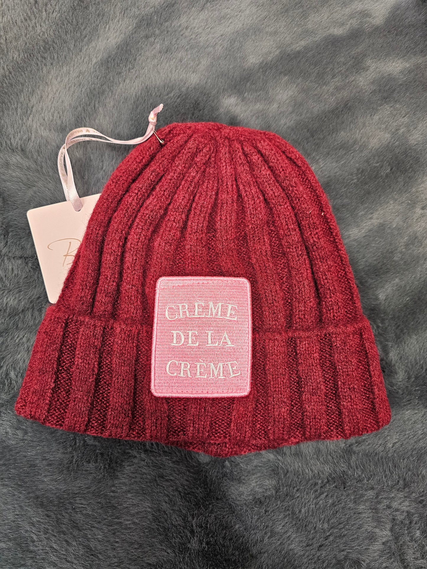 Strickmütze CREME DE LA CREME Bordeaux