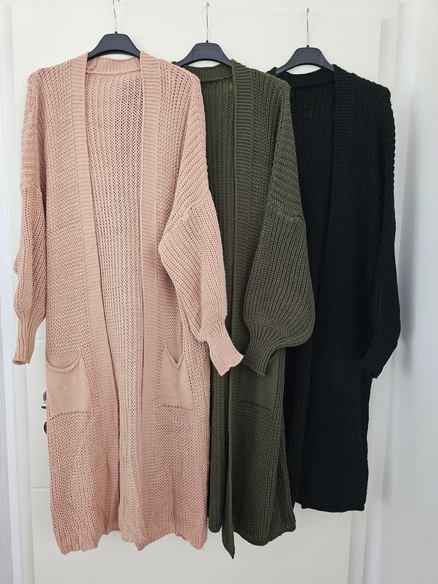Cardigan Lang versch. Farben