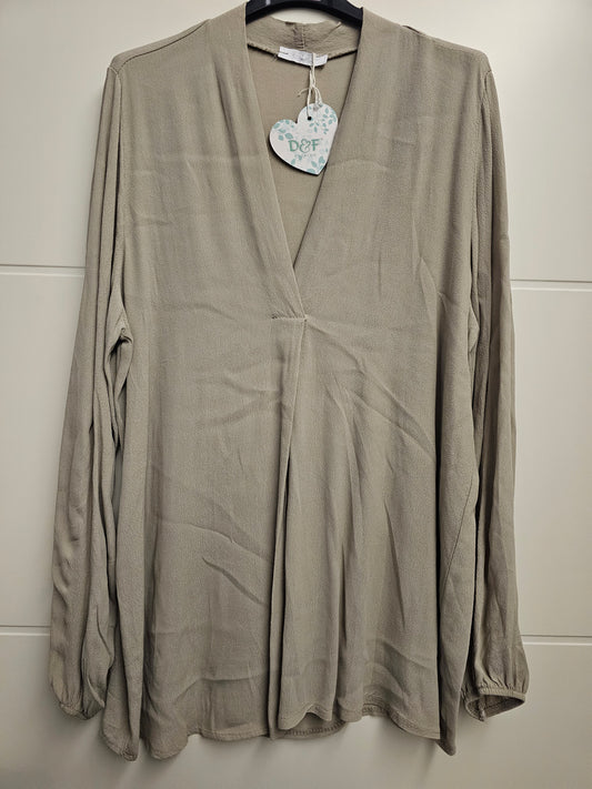 Basic Bluse Taupe