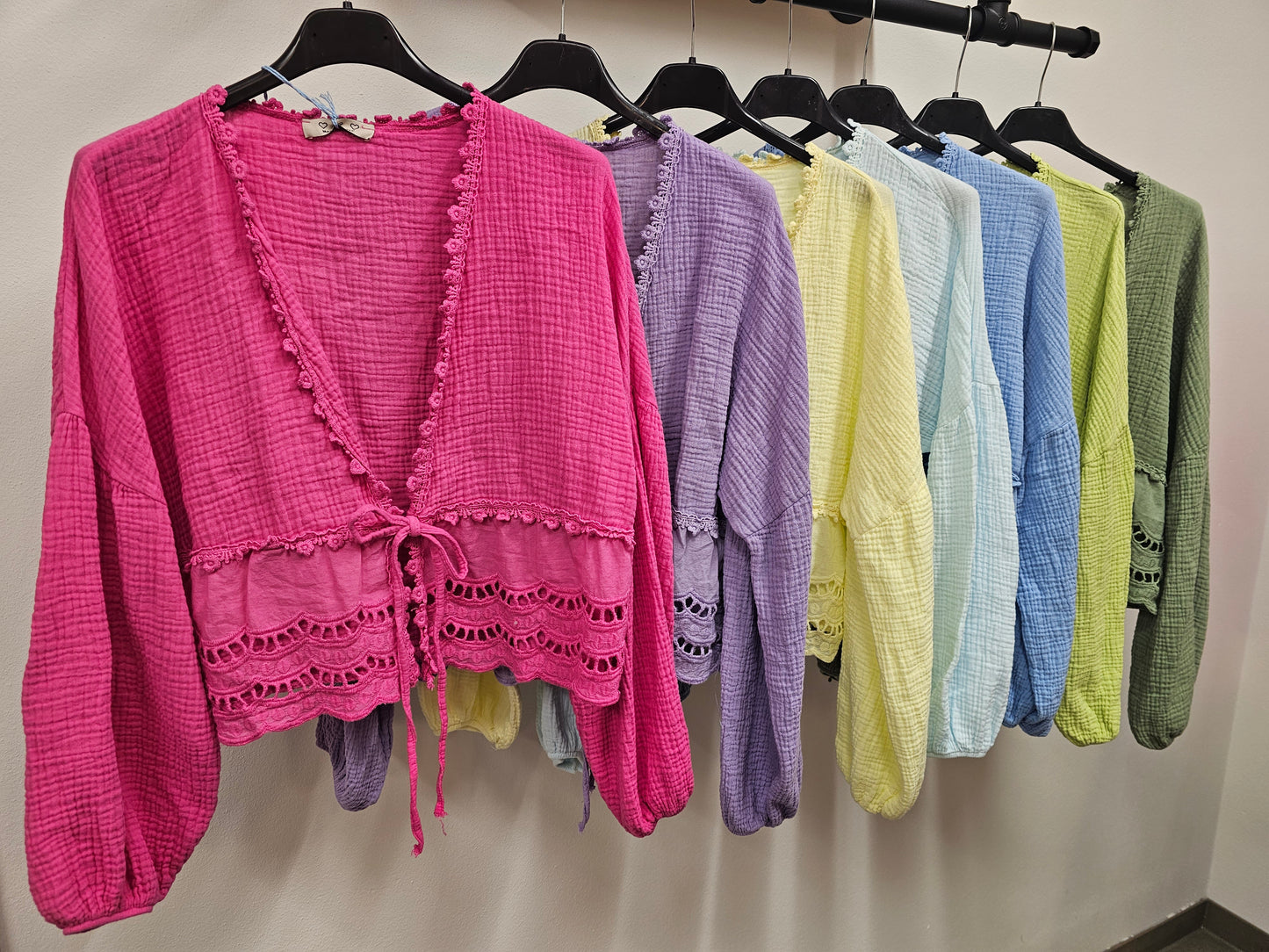 Musselinbluse Merle versch. Farben