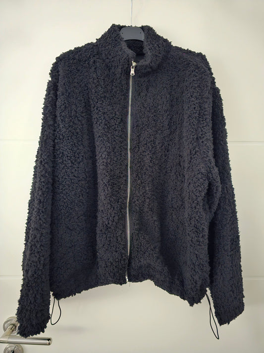 Teddy-Jacke Fina schwarz