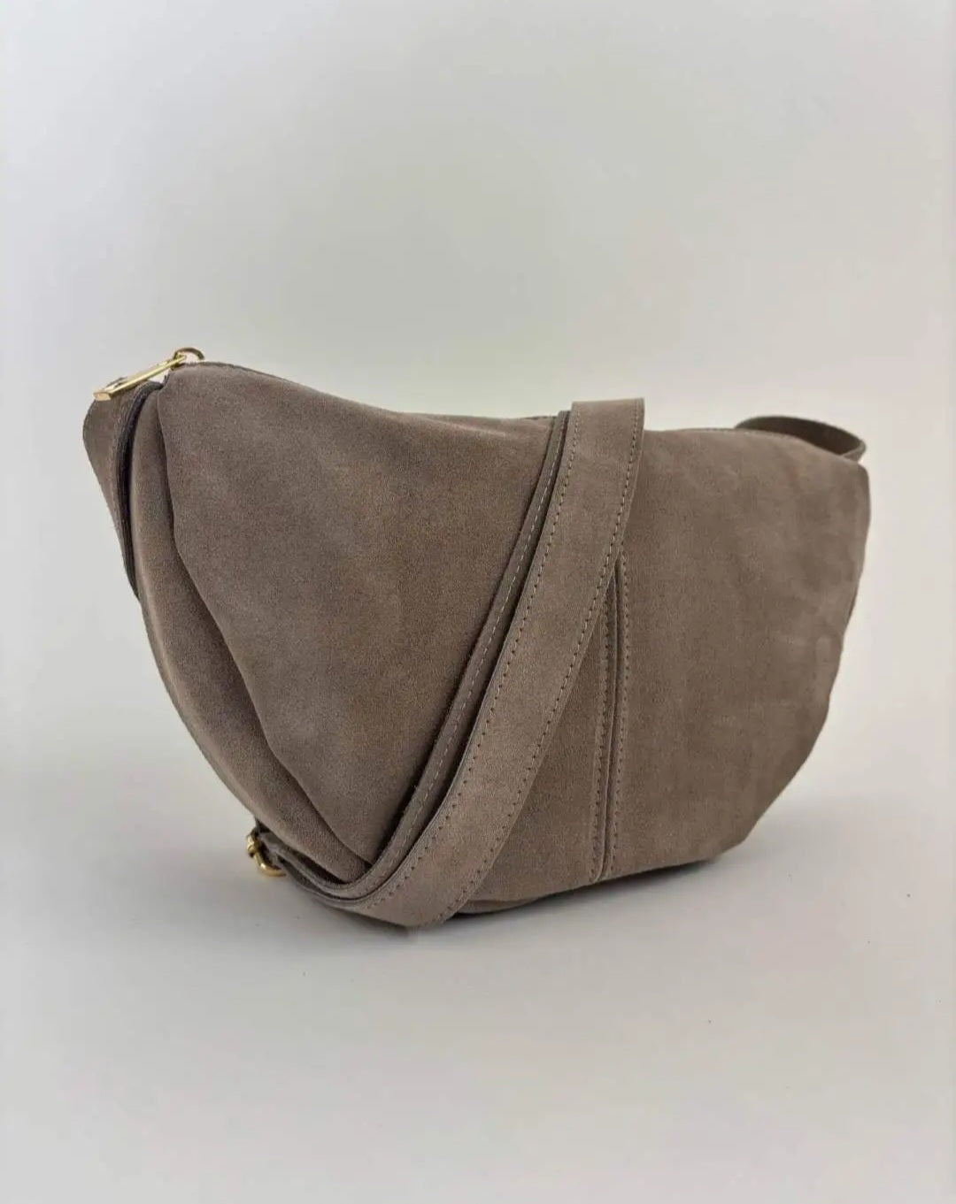 Tasche Wildleder Novi Bag Hell Taupe