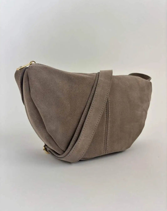 Tasche Wildleder Novi Bag Hell Taupe