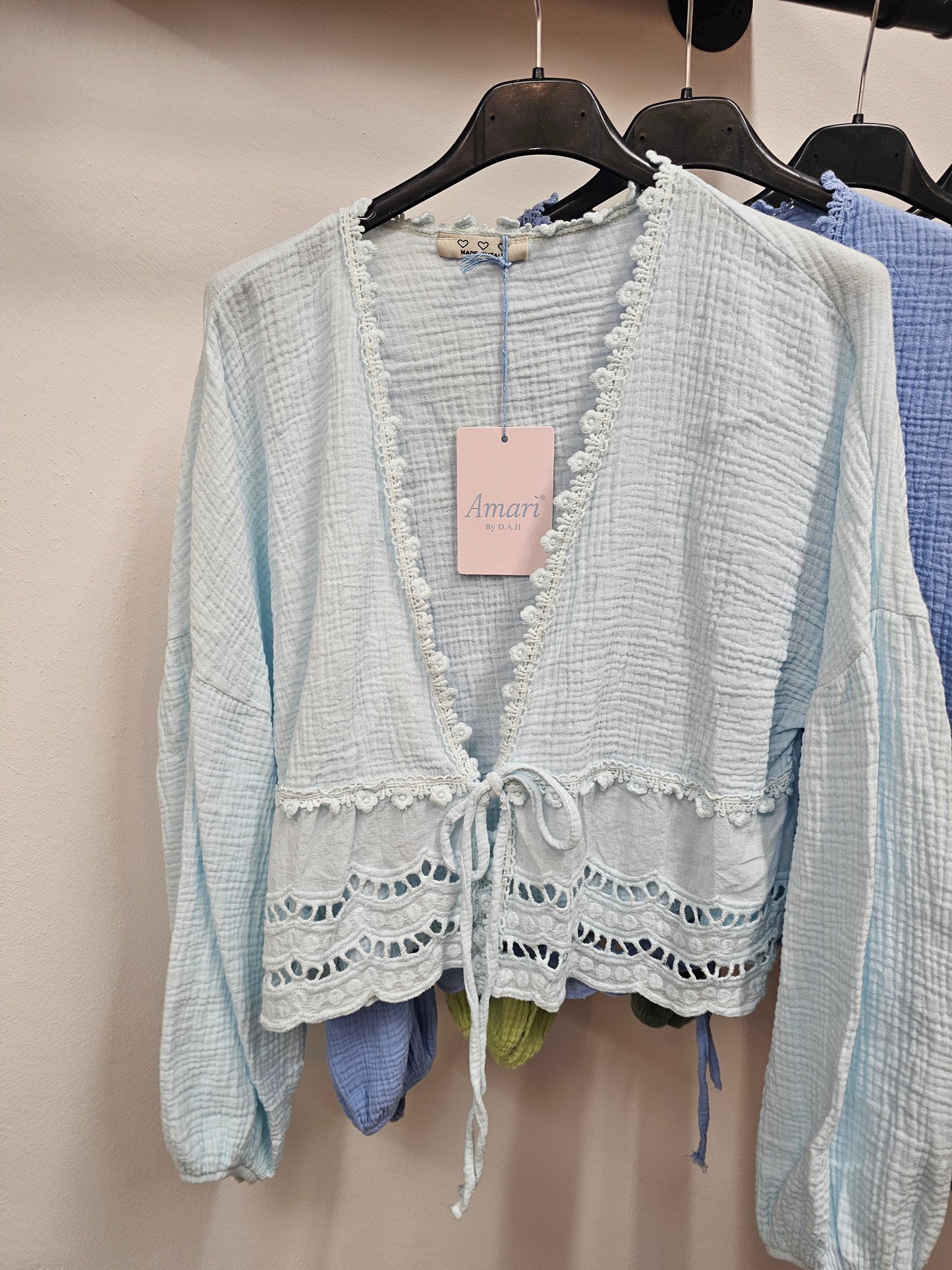 Musselinbluse Merle versch. Farben