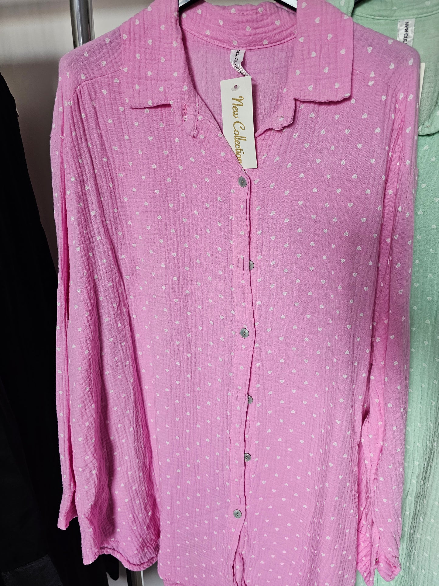 Musselin Bluse Herzi