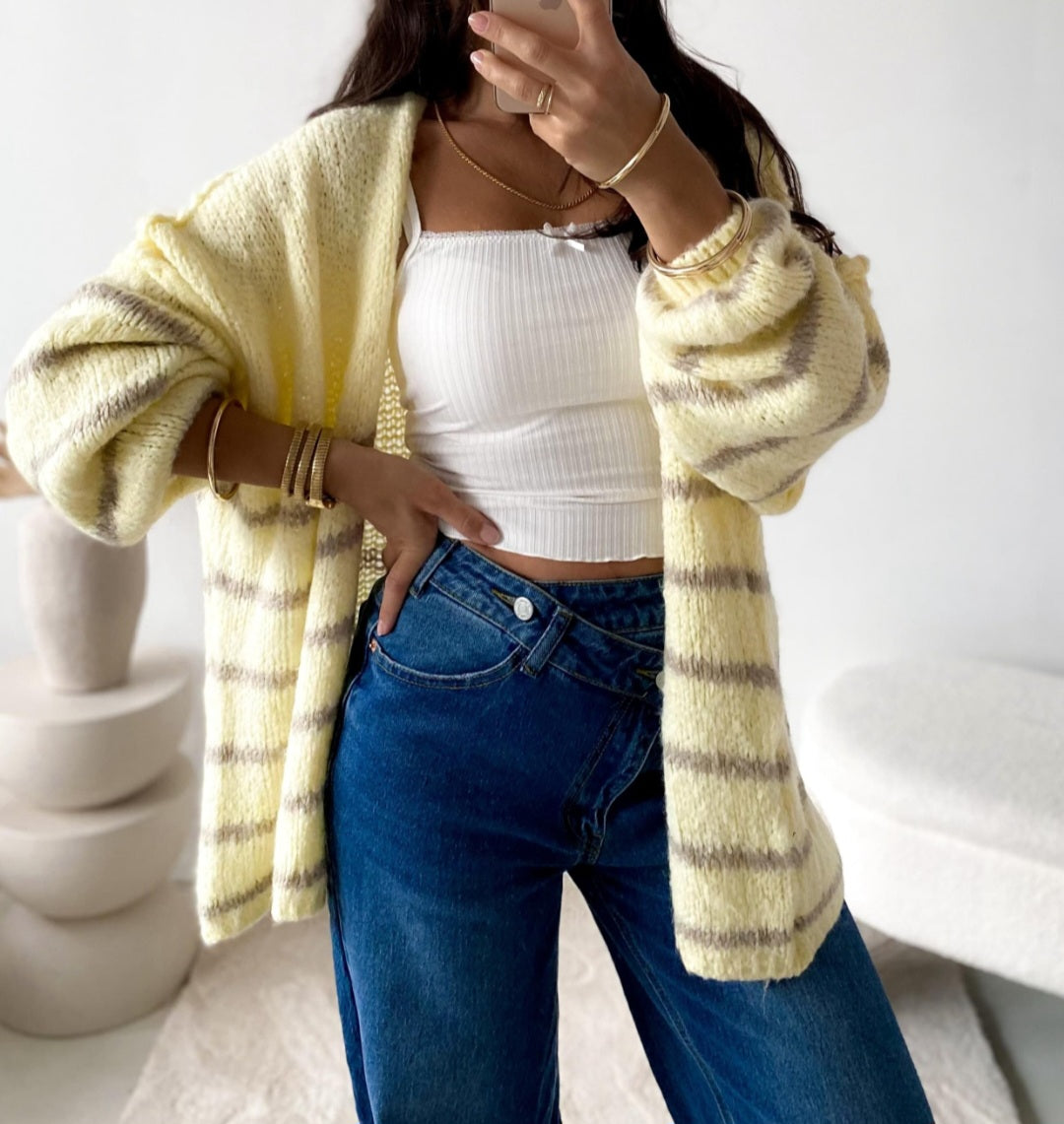 Strickjacke Nane gelb
