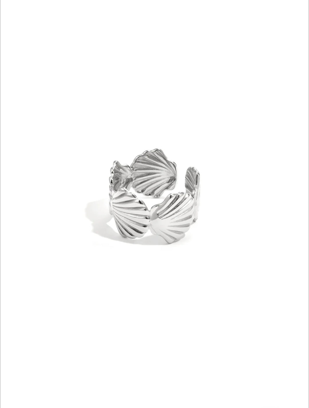 Ring Seashell Silber