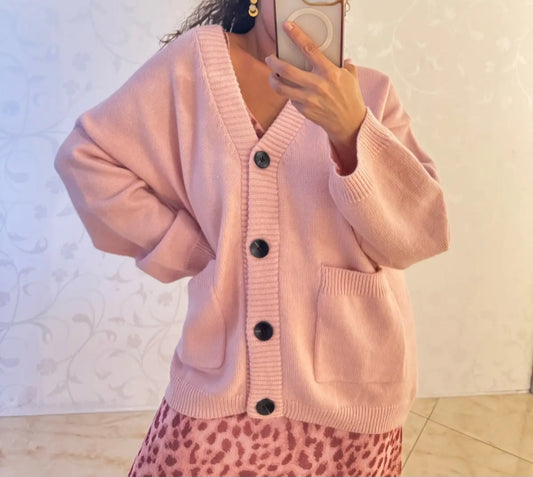 Oversize Cardigan Rose