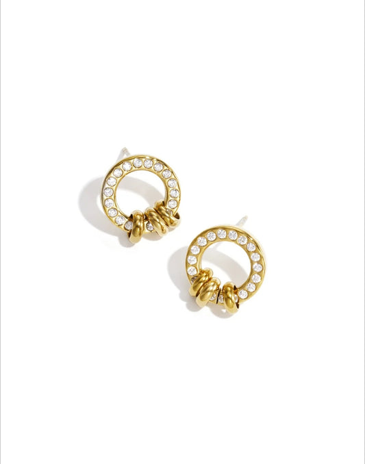 Ohrstecker mit eleganten Ringen