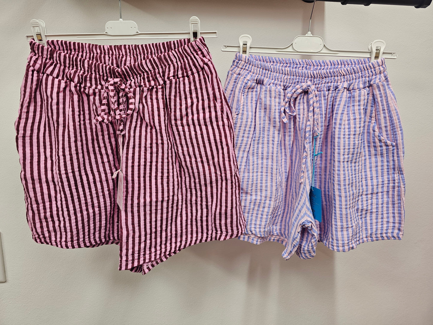 Musselin Shorts Stripes versch. Farben
