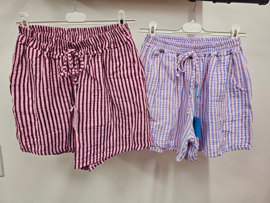 Musselin Shorts Stripes versch. Farben