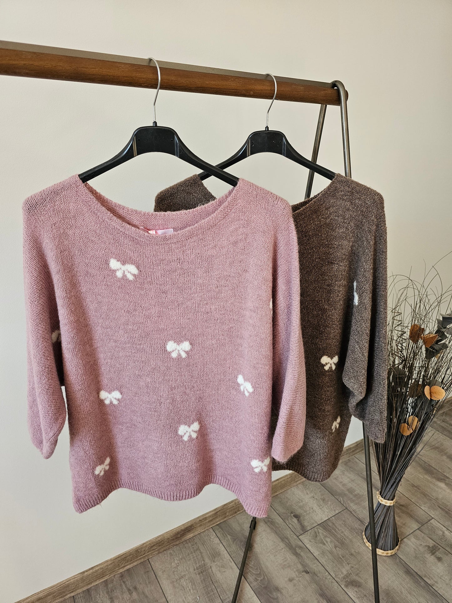 Strickpullover mit Schleifen-Muster Sabrina