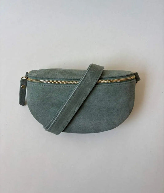 Wildleder Bauchtasche Grün