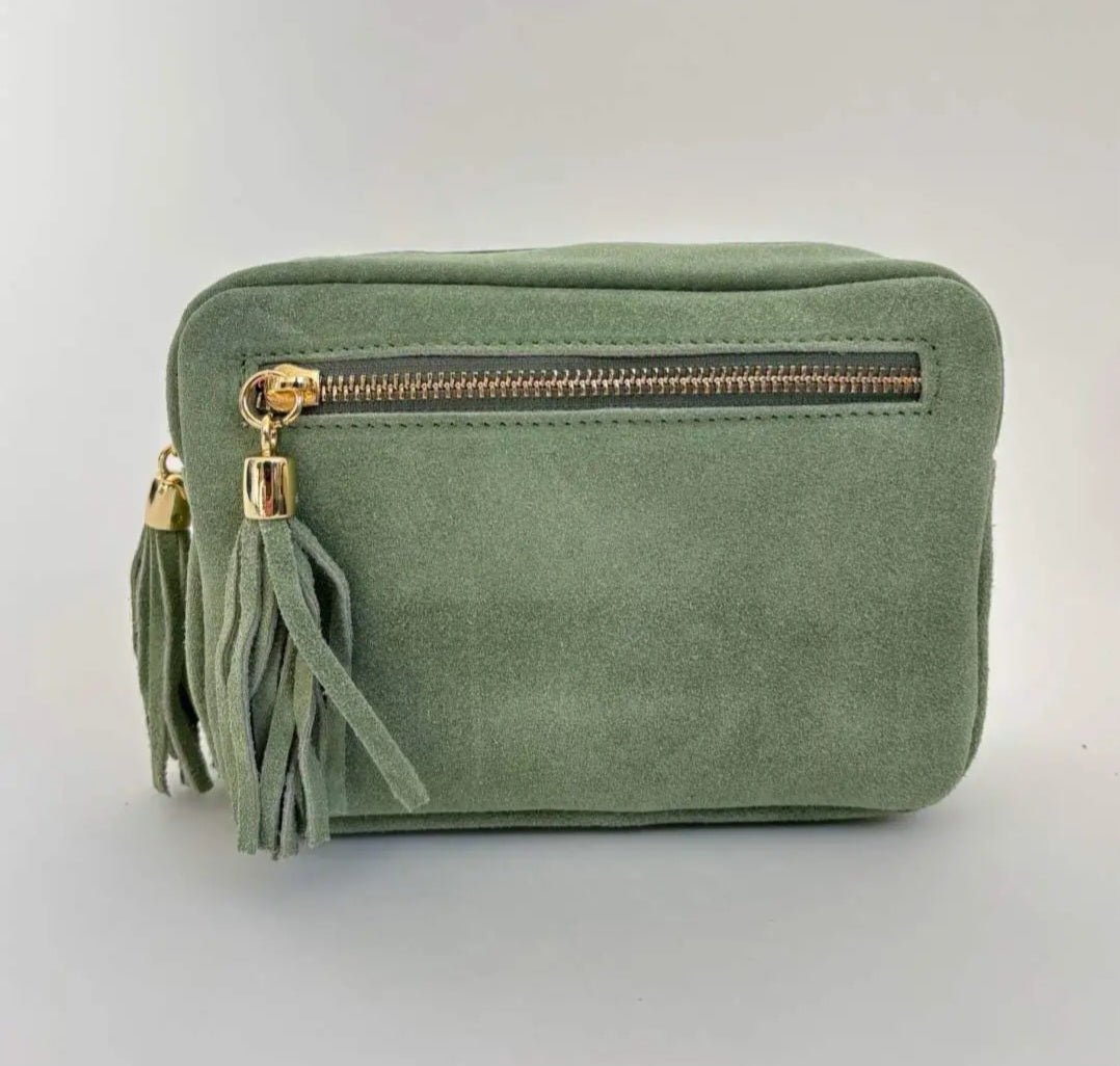 Wildleder Tasche Mila Bag Grün