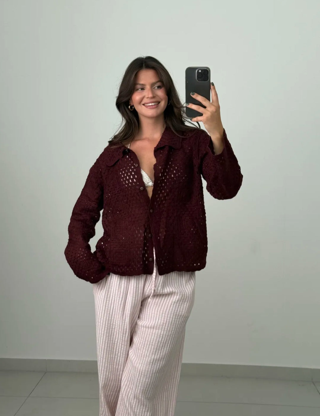Jacke Melina bordeaux